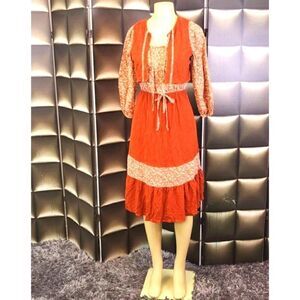 Vintage 2 pc flowery dress
